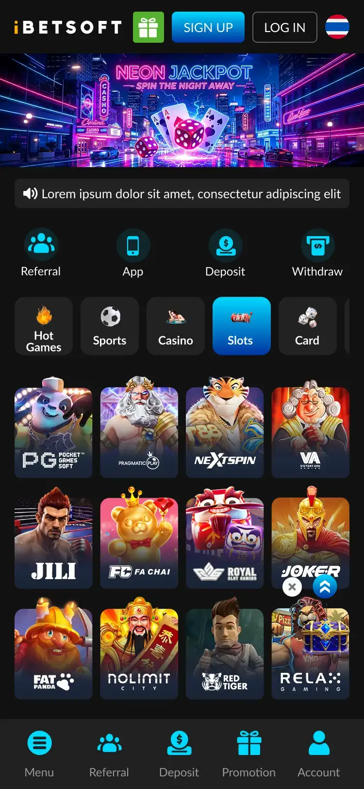 IBS BDT mobile view